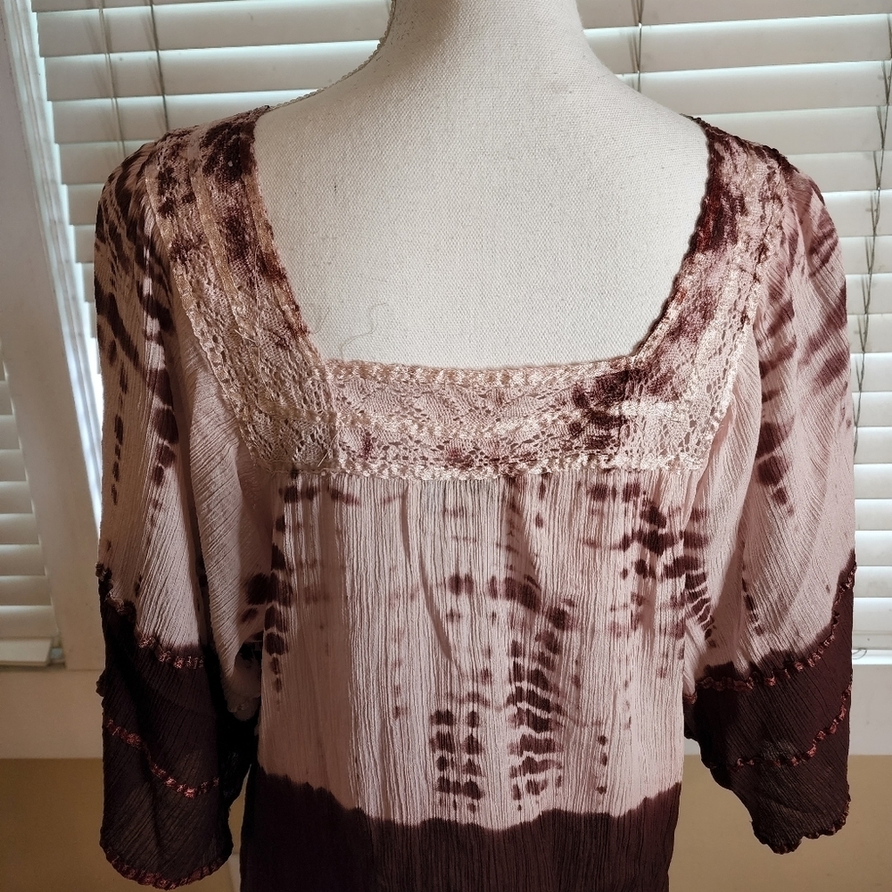 Advance Apparel Women's Bohemian Inspired Tunic NWOT - Picture 9 of 12